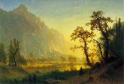 Albert Bierstadt Sunrise, Yosemite Valley oil on canvas